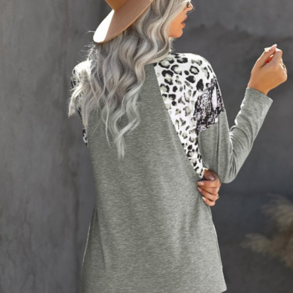 💜 New Gray Long Sleeve Top - Picture 4 of 9
